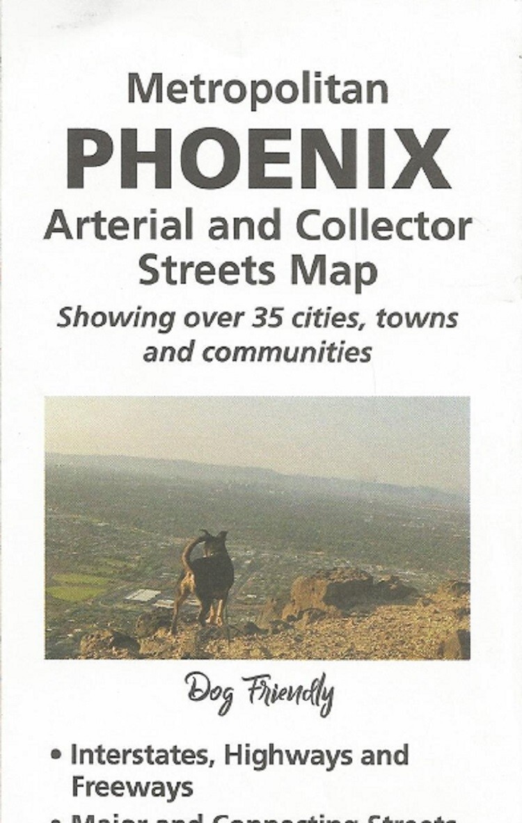 Metropolitan Phoenix Arterial & Collector Streets Map by Phoenix Mapping