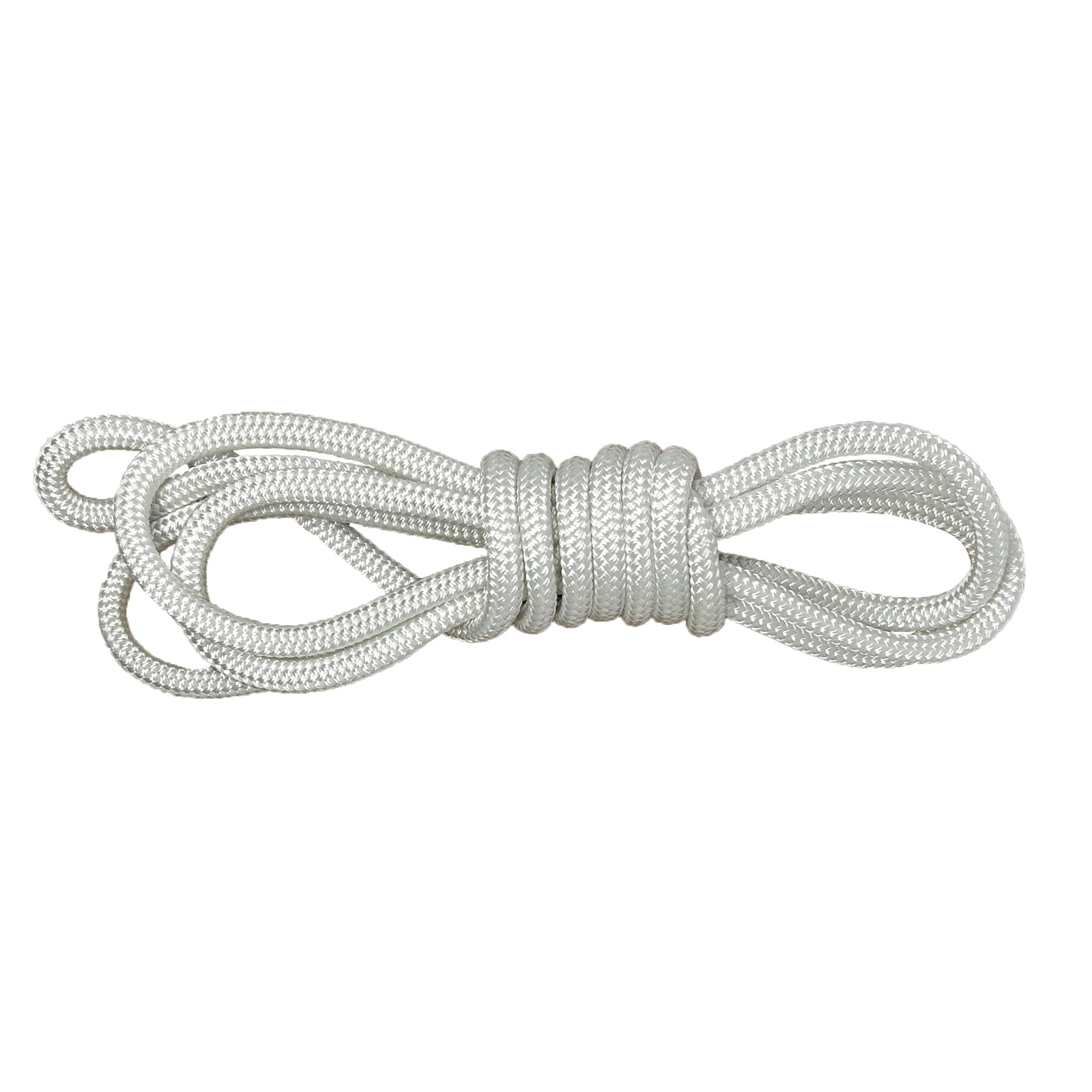 Mad Dog Products Bulk Rope 3/8” x 250’ White Double Braid Rope – Made in USA