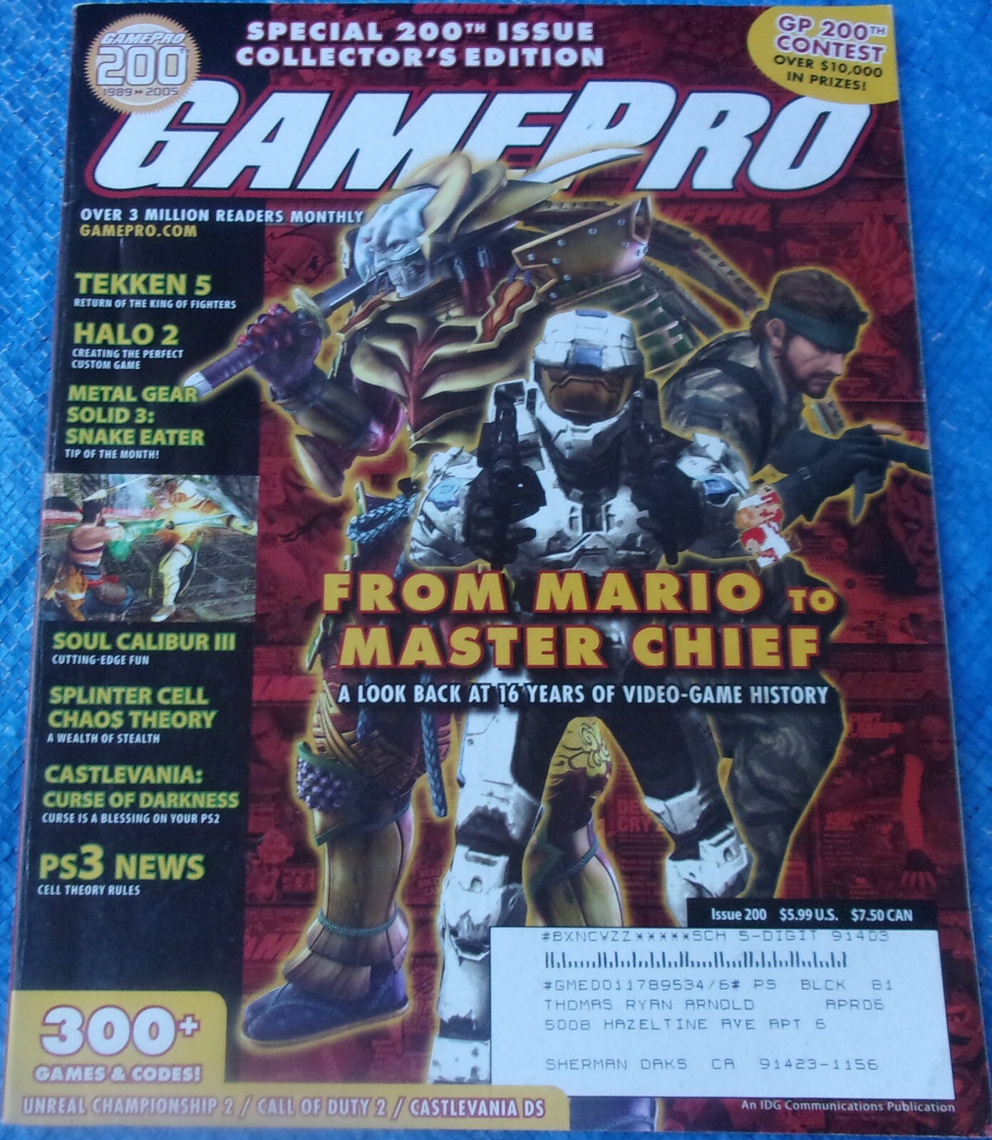 GamePro Magazine Issue #200 Special Collectors Edition 2005 Mario Master Chief