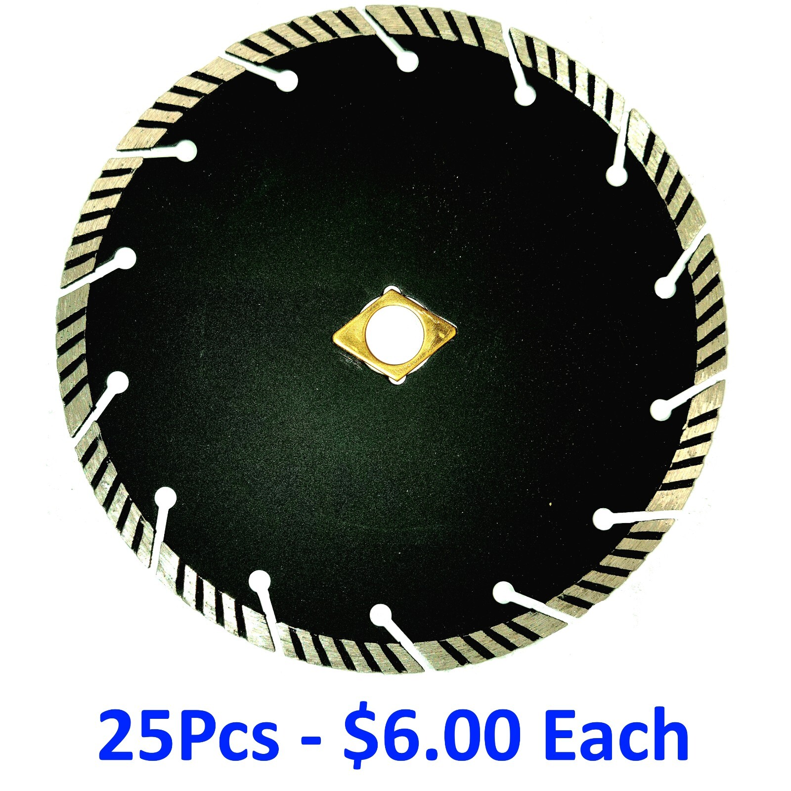 7" Turbo Segmented Diamond Blade [25Pcs for $6.00 Each]