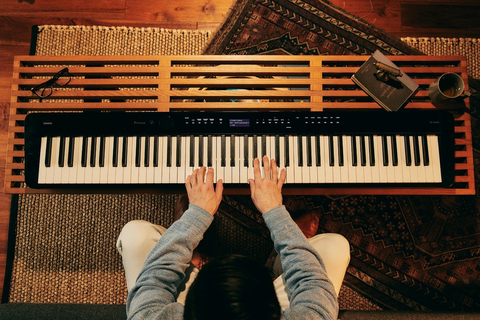 Casio PX-S3100 Digital Piano - Black COMPLETE HOME BUNDLE PLUS SUB