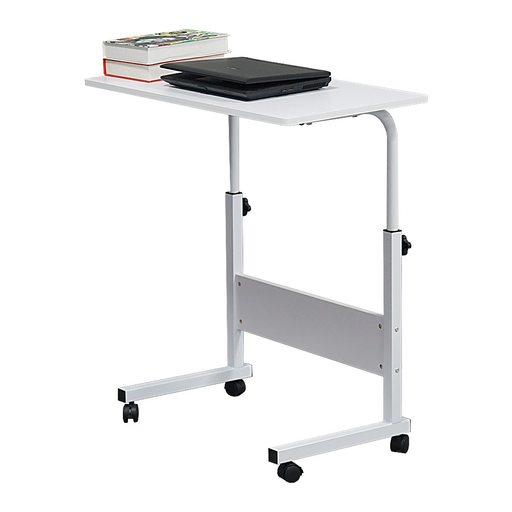 15MM Chipboard & Steel Side Table with Baffle White L