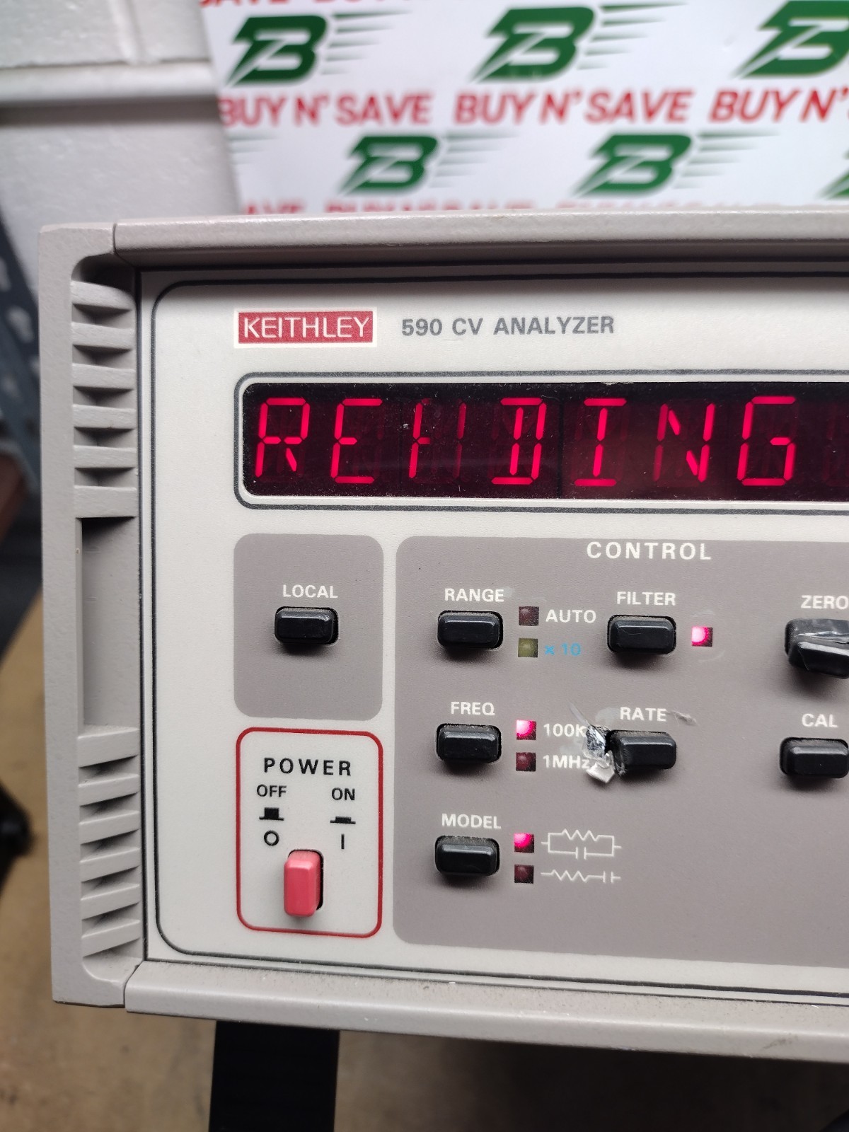 Keithley 590 CV Analyzer - Powers On - Read Description - w/PwrCrd - FOR PARTS