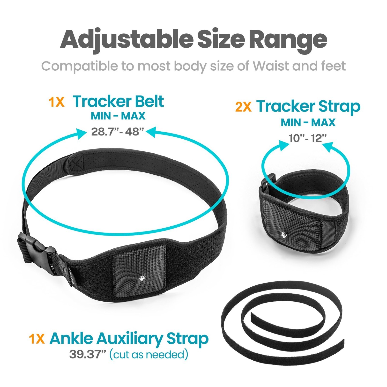 Adjustable Foot Tracker Straps & Belt for Full Body Tracking - HTC Vive Compatib