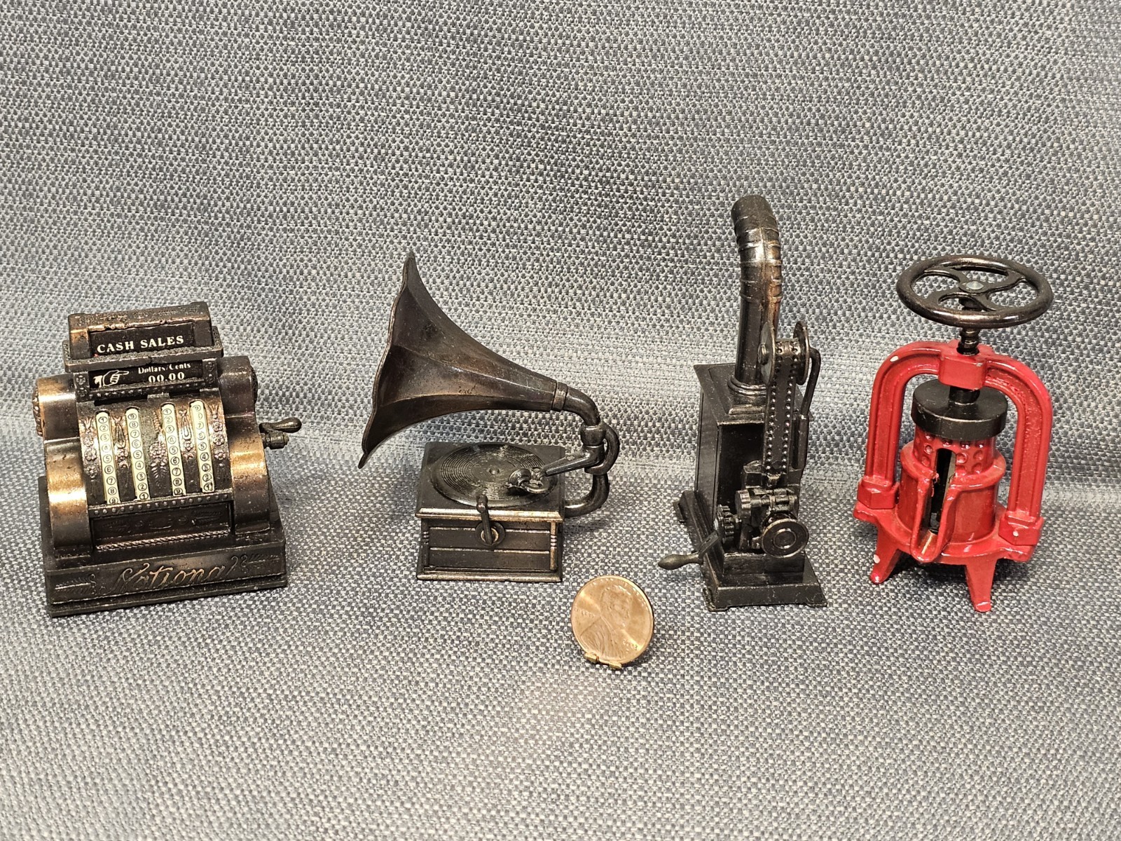 GROUPING OF USED DIE-CAST PENCIL SHARPENERS