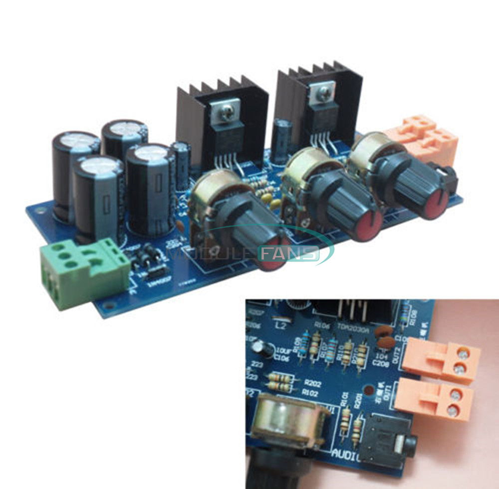 18W*2 TDA2030A DIY Kit 2.0 Double Track Audio Power Amplifier Module Board