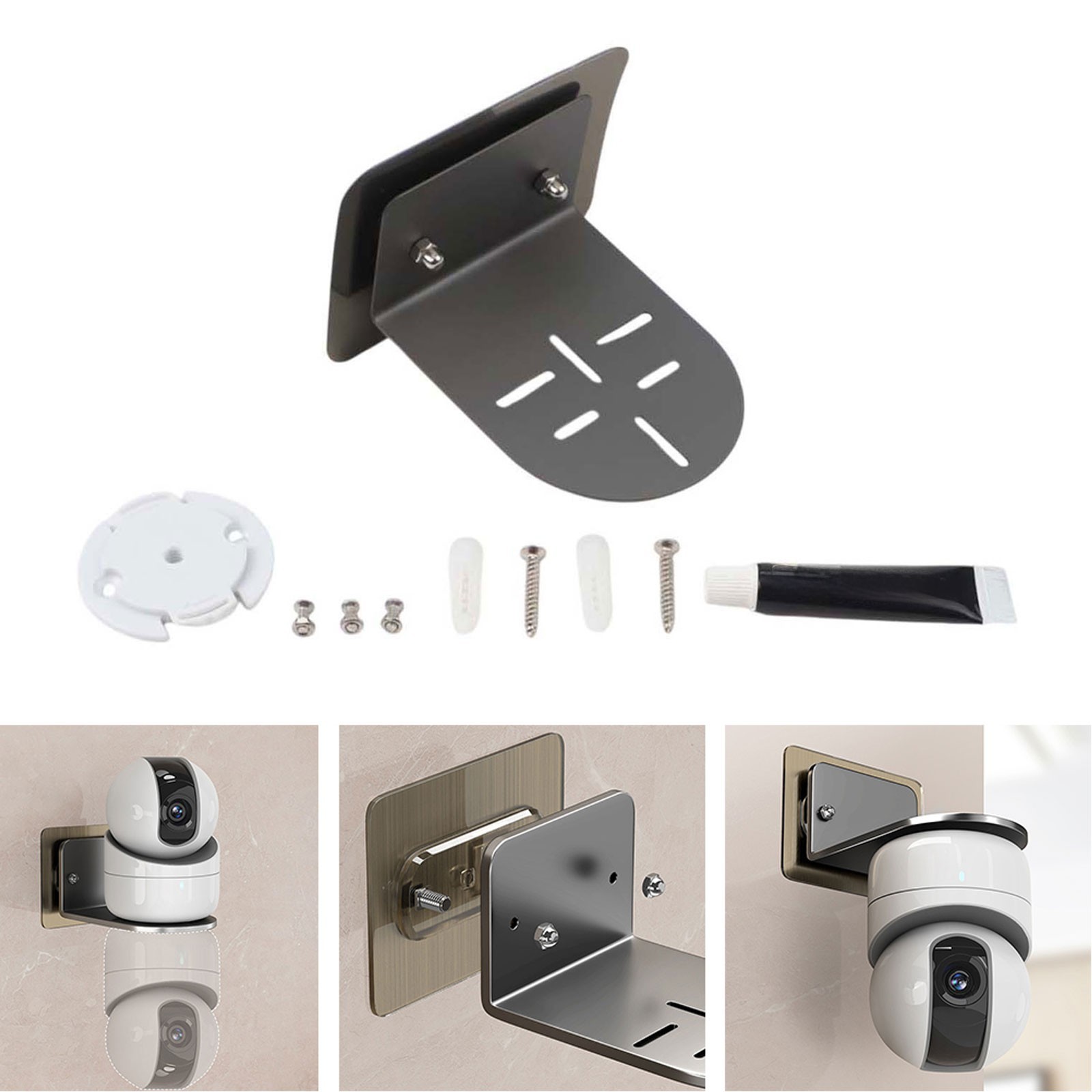 Indoor Monitor Camera Mount Bracket for Xiaomi Wall Mount Kit with Screws
