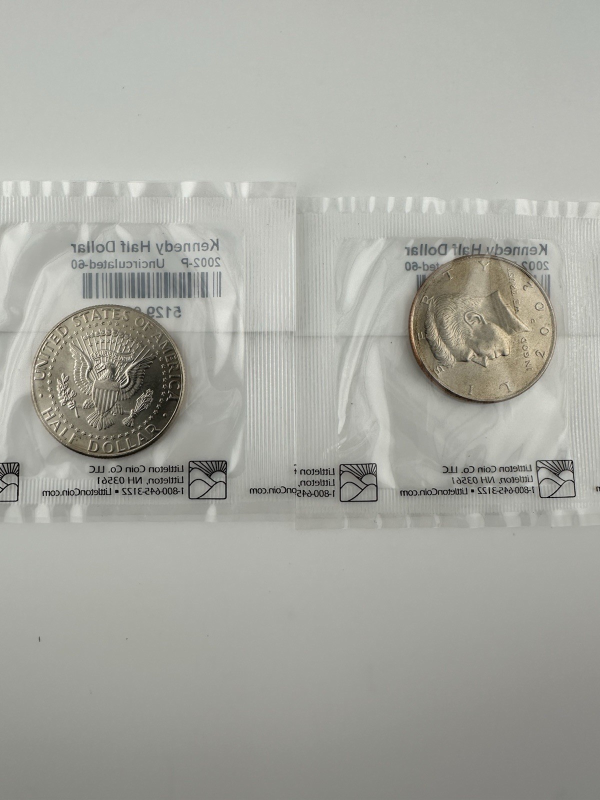 2002 P&D KENNEDY HALF DOLLAR Set (2 COIN SET) Uncirculated.