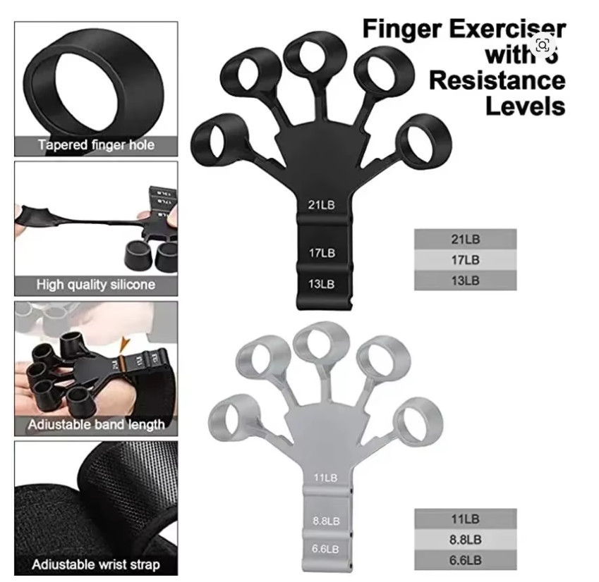 Hand Grip Strengthener Finger Trainer Gym Exercise Resistance Grip Expander