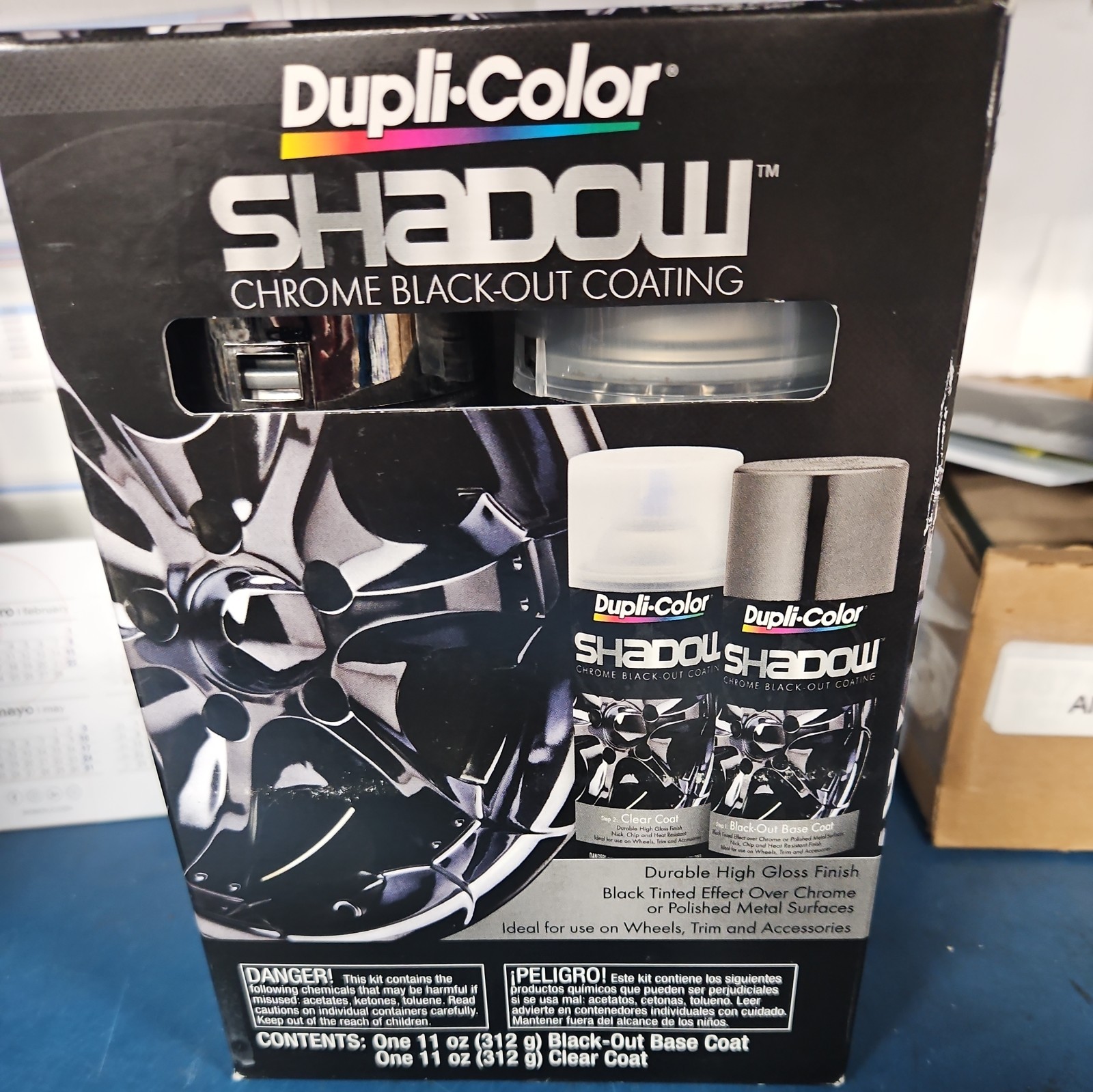 Dupli-Color Paint SHD1000 Dupli-Color Shadow Chrome Black-Out Coating Kit