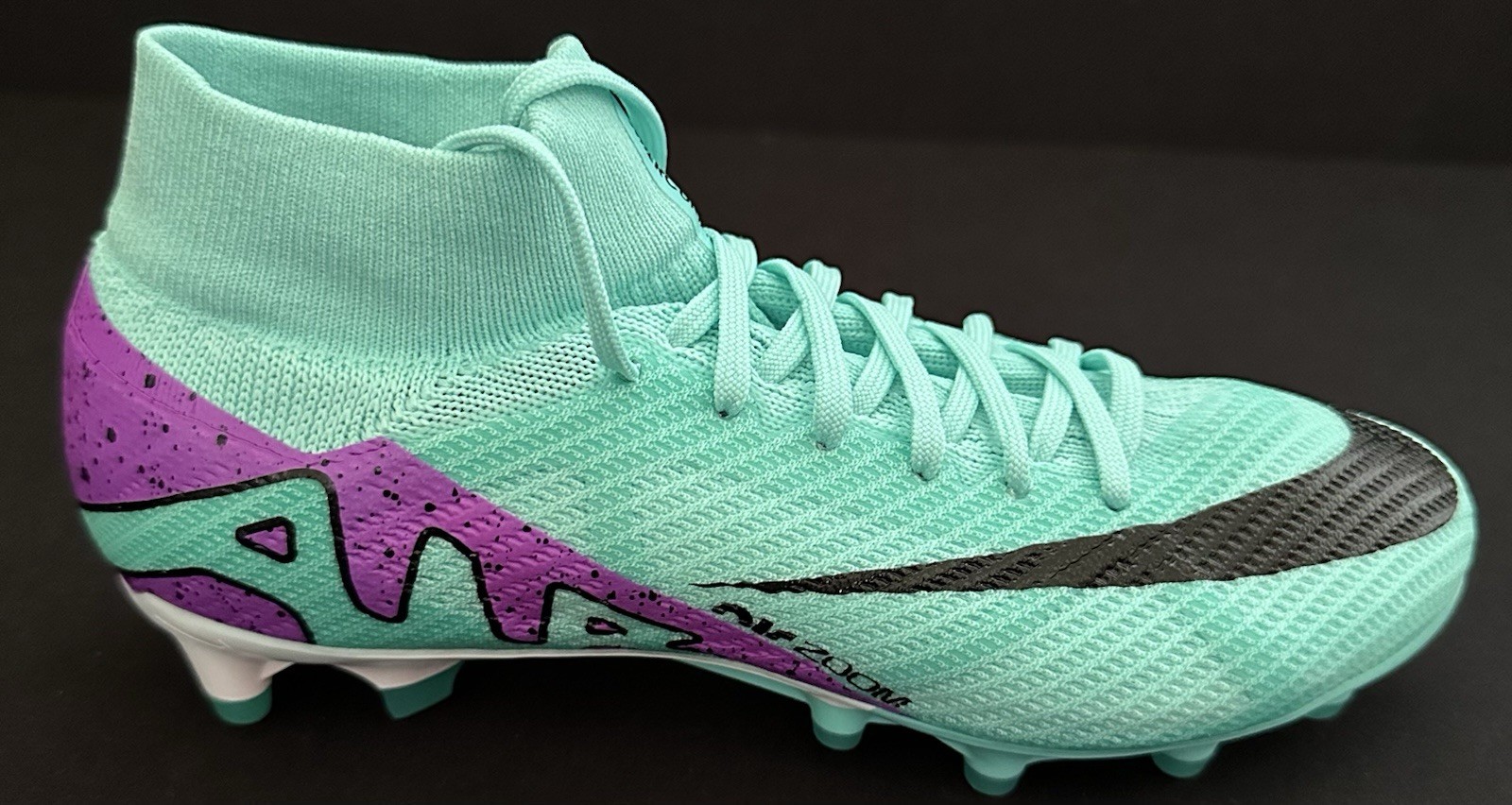 Nike Mercurial Superfly 9 Pro AG-ProSoccer Cleat Turquoise Men Sz 4.5 DJ5596-300