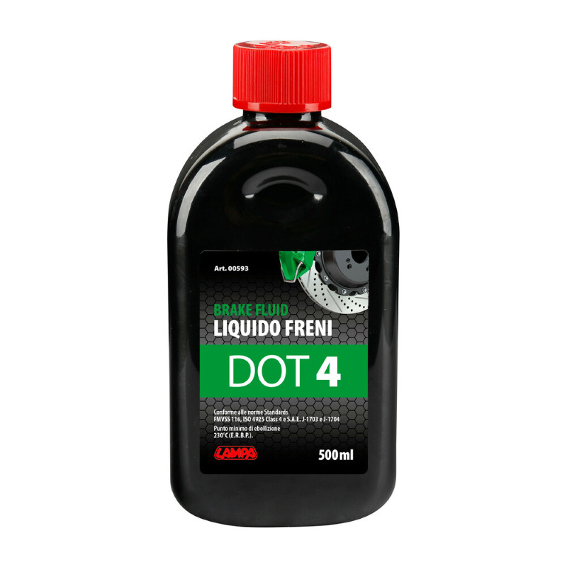 BRAKE FLUID DOT 4 MOTORCYCLE CAR OIL FLUID 500ML PERFORMANCE LAMP