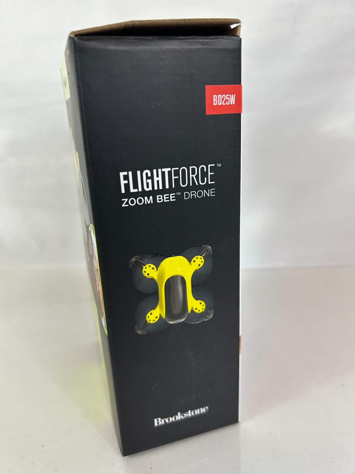 Brookstone BD25W Black Yellow Flight Force Zoom Bee Drone Remote Control