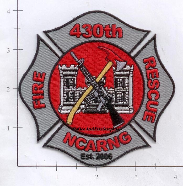 North Carolina - North Carolina 430th Army National Guard Fire Rescue Dept Patch