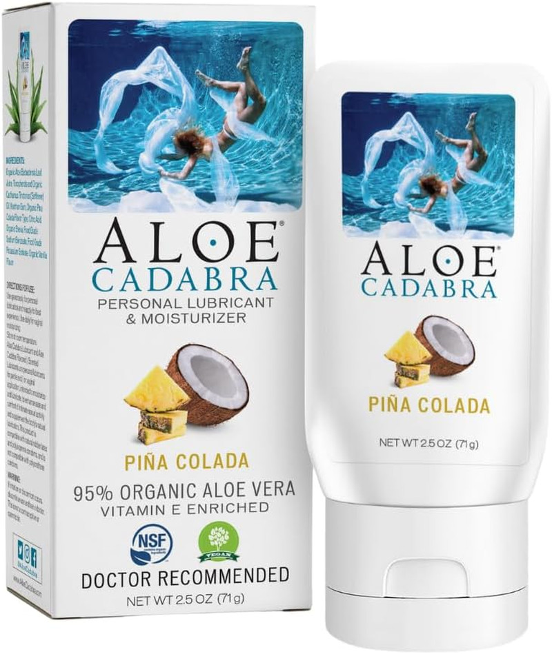 Aloe Cadabra Flavored Personal Lubricant & Vaginal Moisturizer, NSF Certified Or