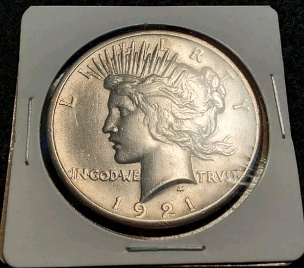 1921 Peace Silver Dollar KEY DATE! UNC MS FROM MS PEACE COLLECTION ~HIGH RELEIF