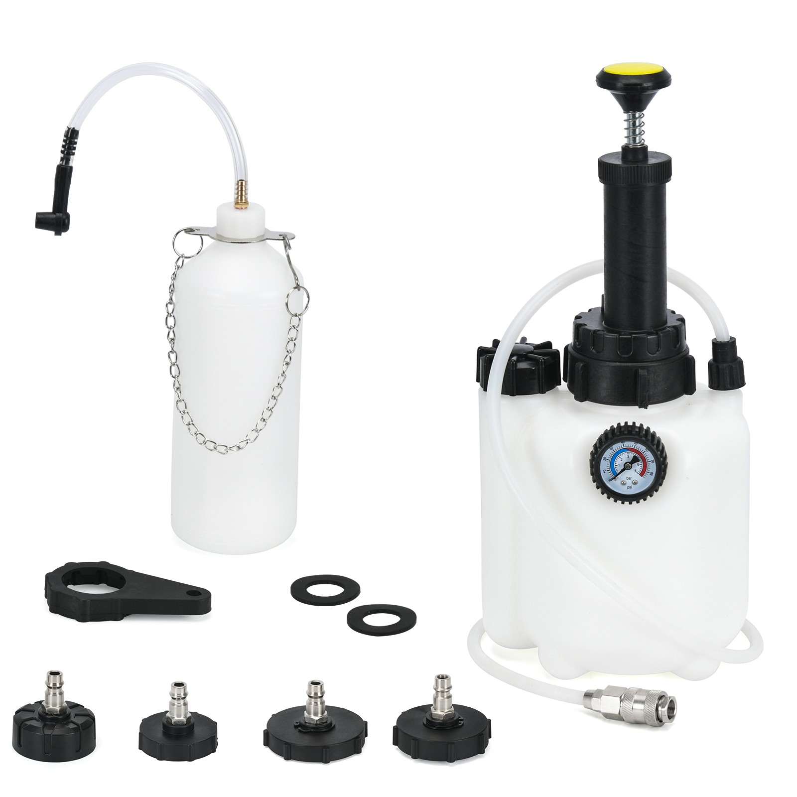 3L+1L Car Brake Bleeder Clutch Manual Bleeding System Fluid Bleeder Oil Extracto