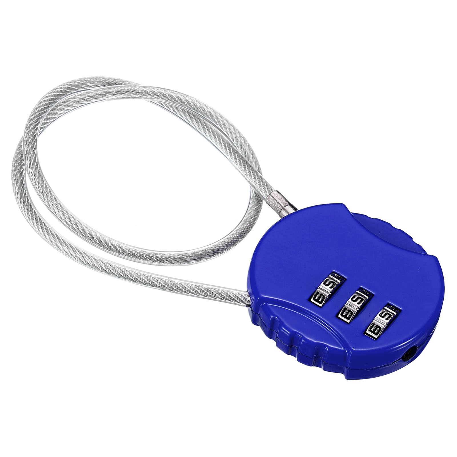 Small Combination Lock 11.8 Inch, 1 Pack 3 Digit Padlock for Gym Locker, Blue