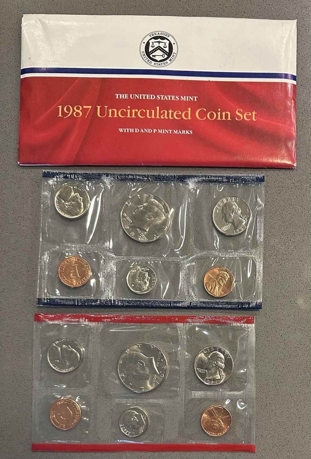 1987 Uncirculated Coin Set U.S Mint Original Government Packaging OGP