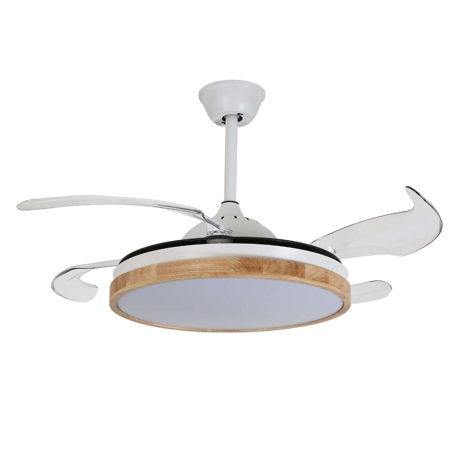 LED Ceiling Mounted Indoor 42inch White Ceiling Fan With Light Remote Control
