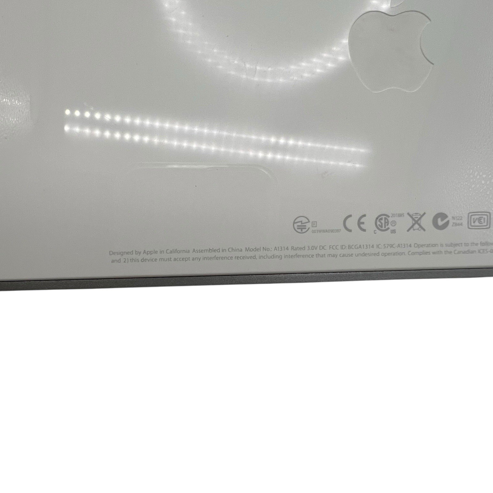 Apple A1314 Wireless Bluetooth Keyboard Silver Tested Working OEM