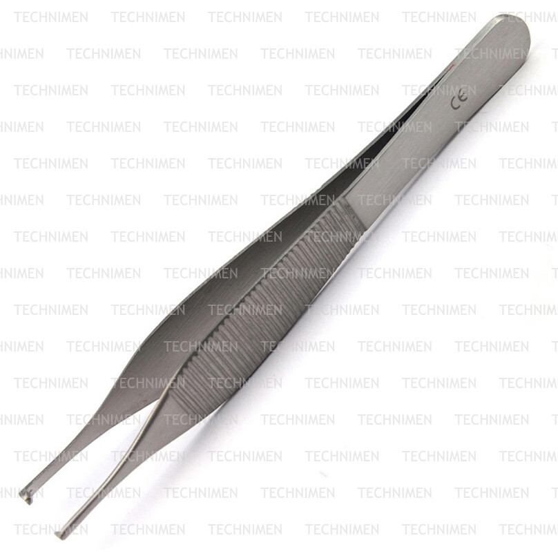 ADSON 1 x 2 TOOTHED TISSUE KOCHER DISSECTING DRESSING SURGERY FORCEPS TWEEZERS