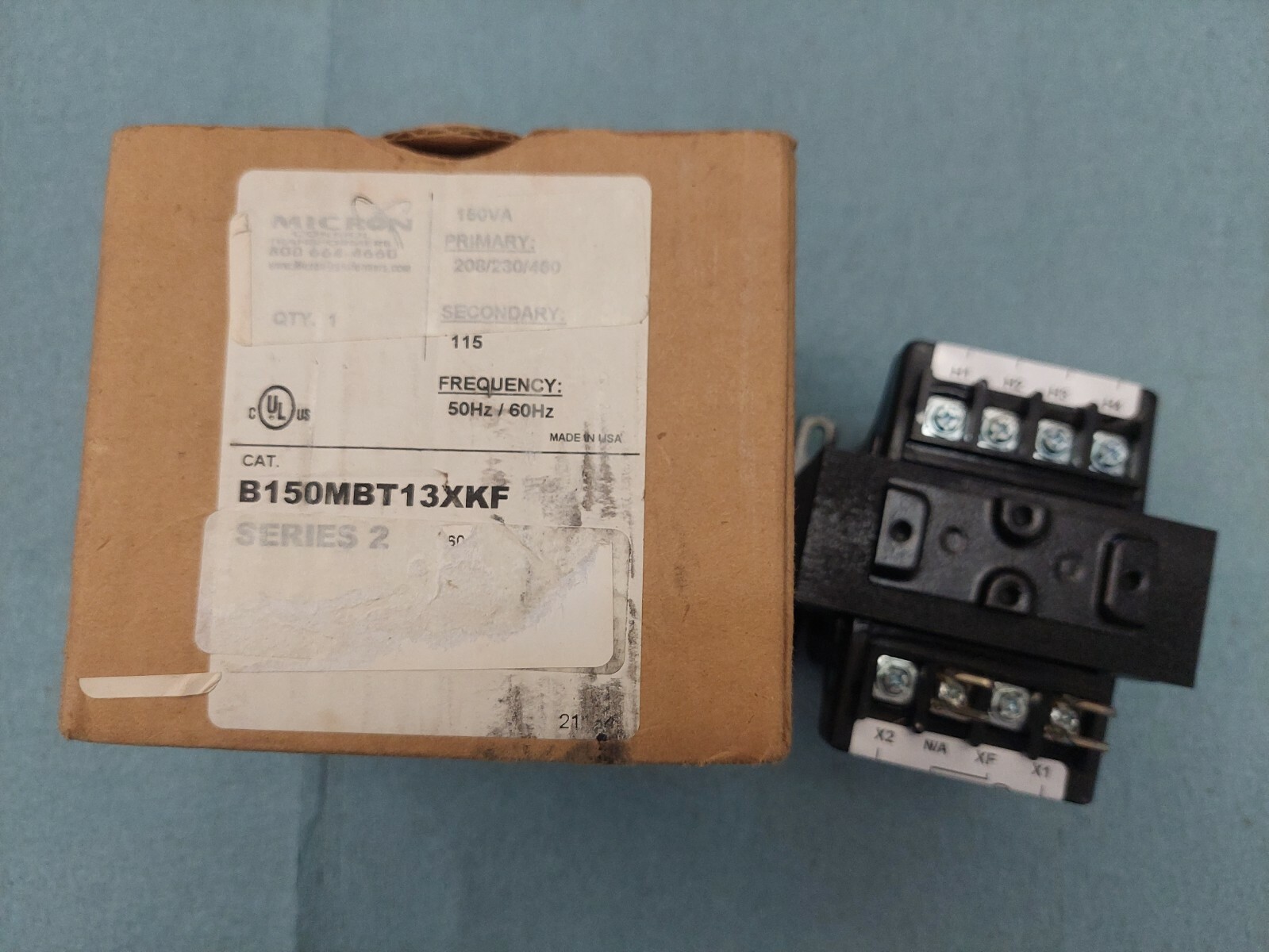 MICRON CONTROL TRANSFORMER 150VA CAT # B150MBT13XKF