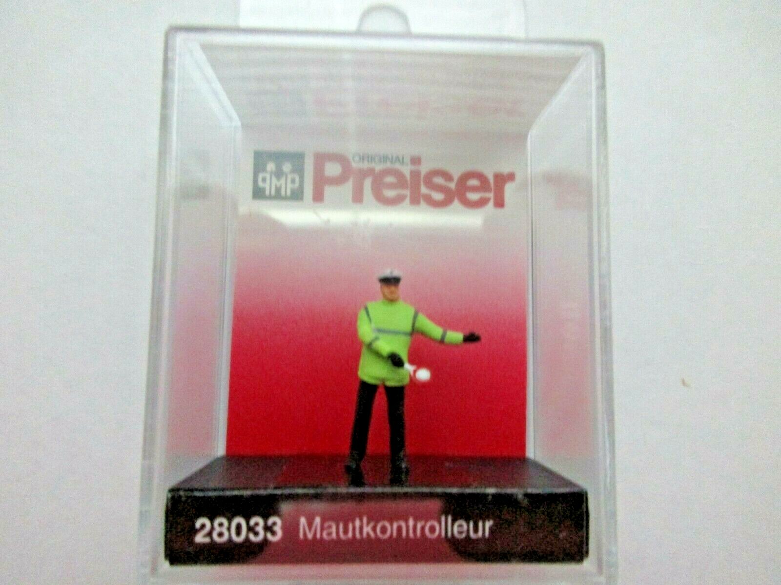 Preiser HO - Toll Collector #28033 (NIB)