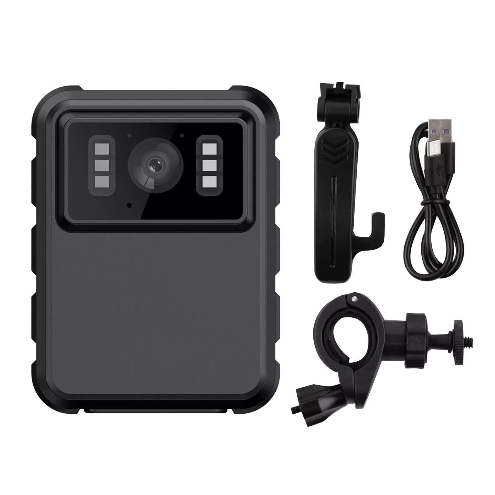 HD 2K Mini Camera Video Audio Body Recorder IR Night Vision 2.0" HD Screen
