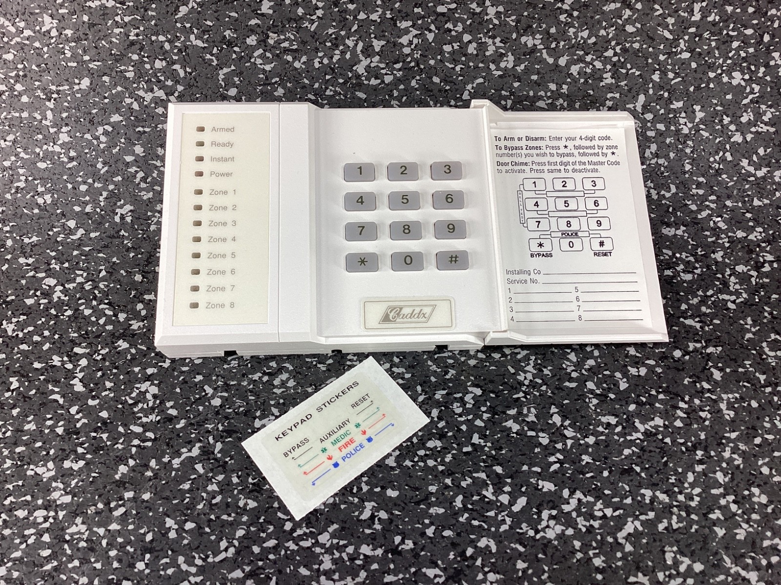 NOS DCS 8601 8 Zone Alarm Keypad