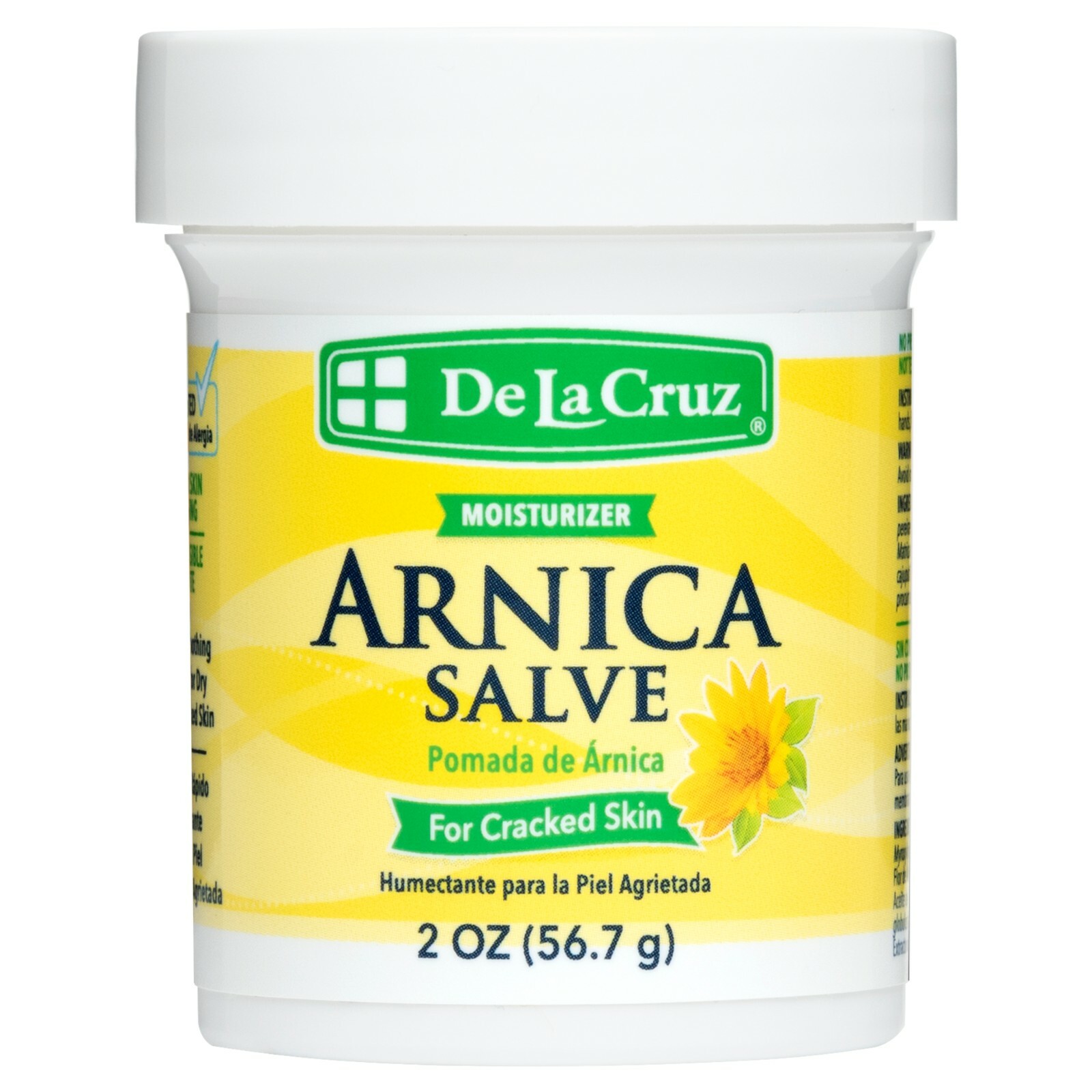 De La Cruz Arnica Salve for Dry, Cracked Skin 2 OZ. / Made in USA  Exp. 04/ 2029