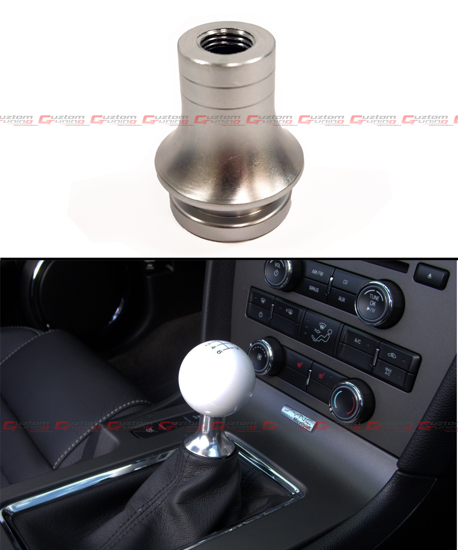 M10 X 1.5 JDM SILVER ALUMINUM SHIFT KNOB BOOT RETAINER JAM NUT ADAPTER FOR HONDA