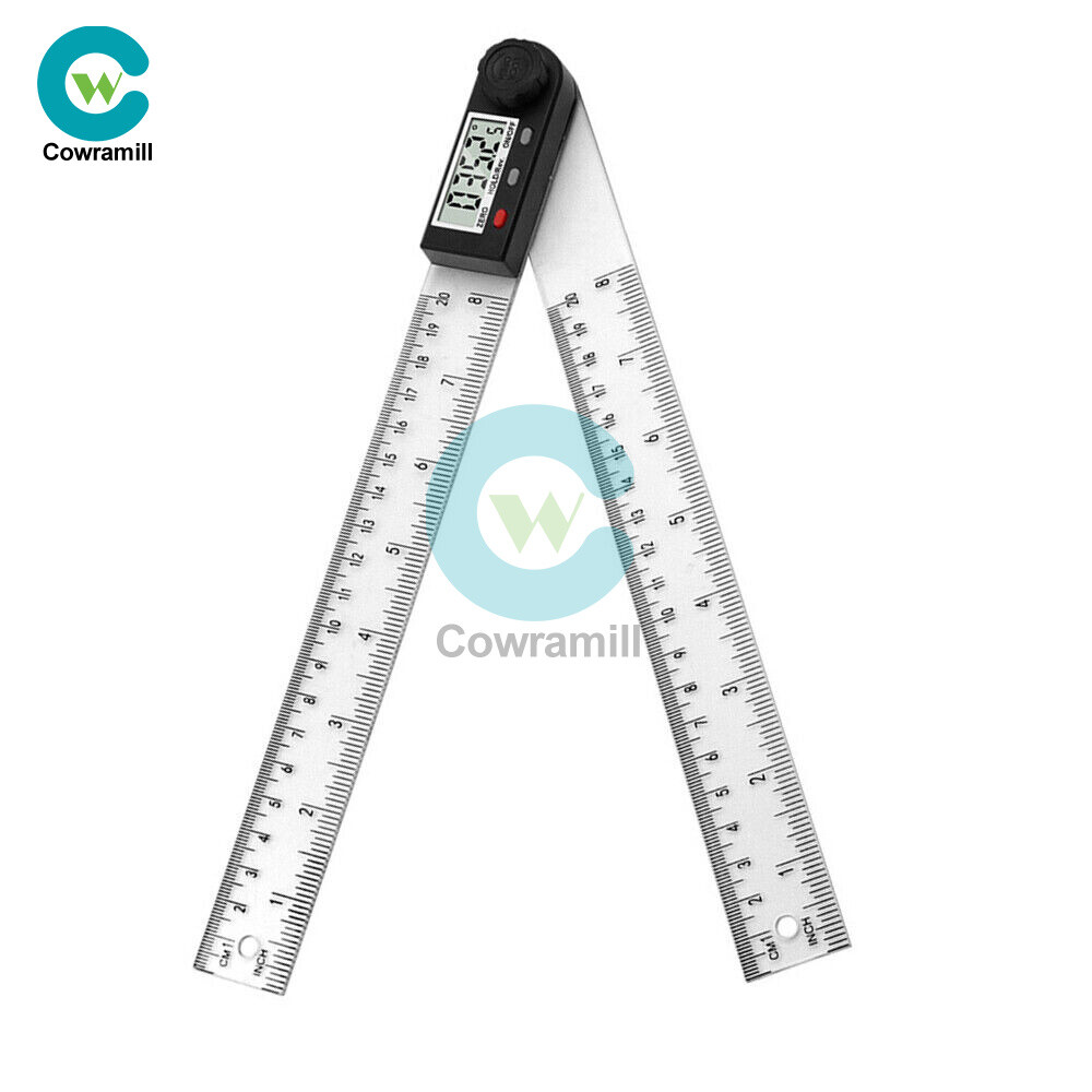 Digital Protractor Angle Ruler Finder Meter 0-360° Goniometer Measuring Tool