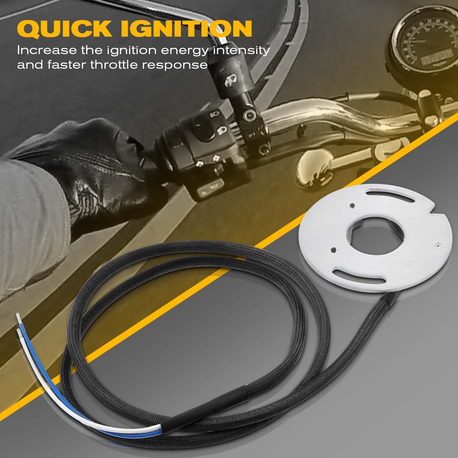 A-Premium Electronic Ignition System Dual Fire Compatible with Harley-Davidso Dy