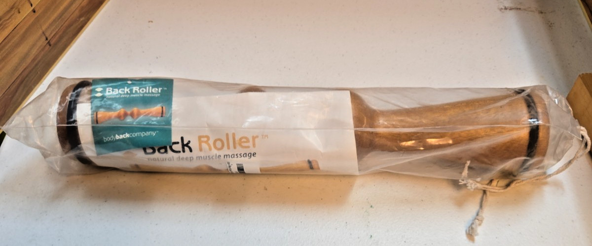 BodyBack Company Wooden Deep Muscle Back Roller; 15"; NIB
