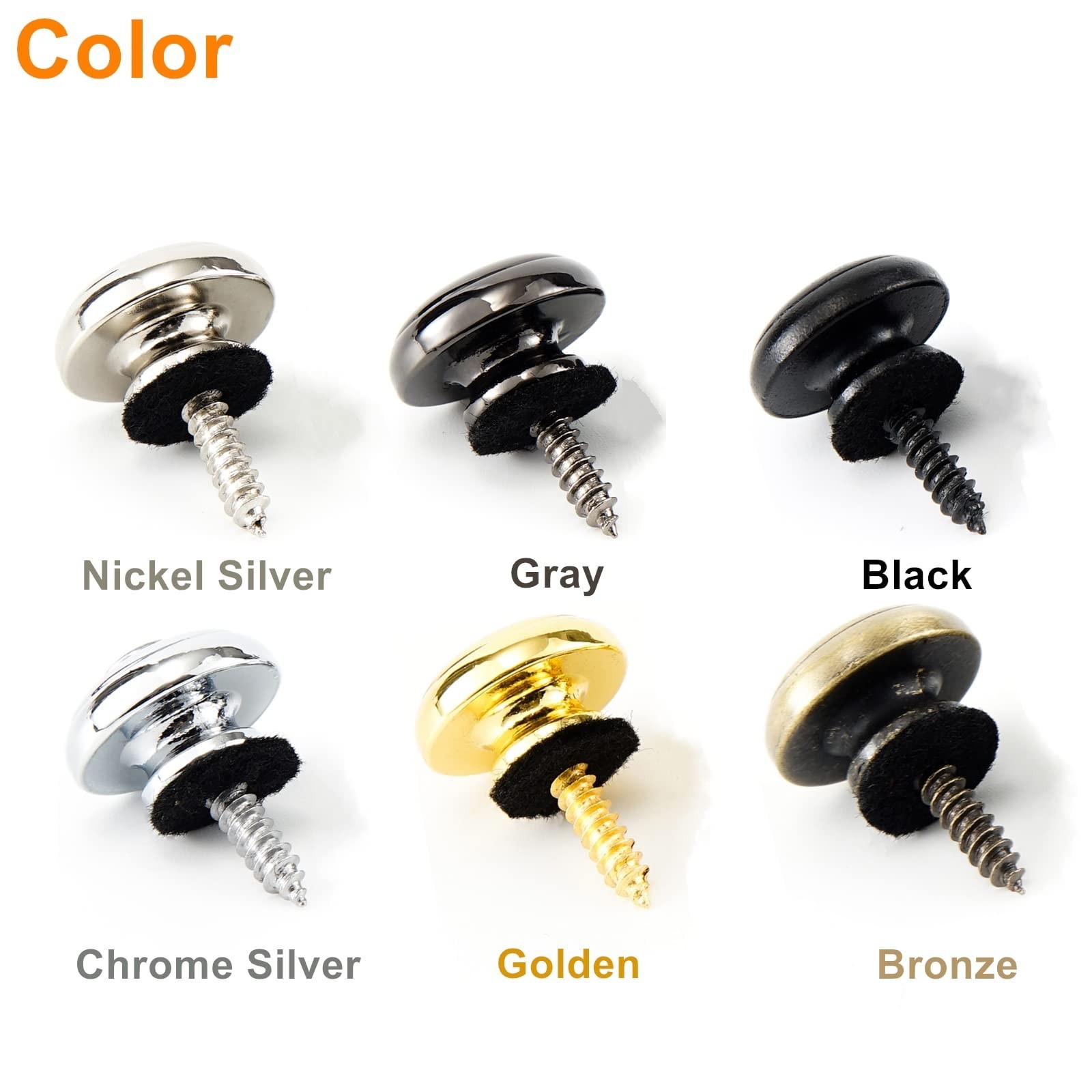 Miwayer Guitar Strap Locks Metal Strap Retainer System Straplock Guitar Strap...