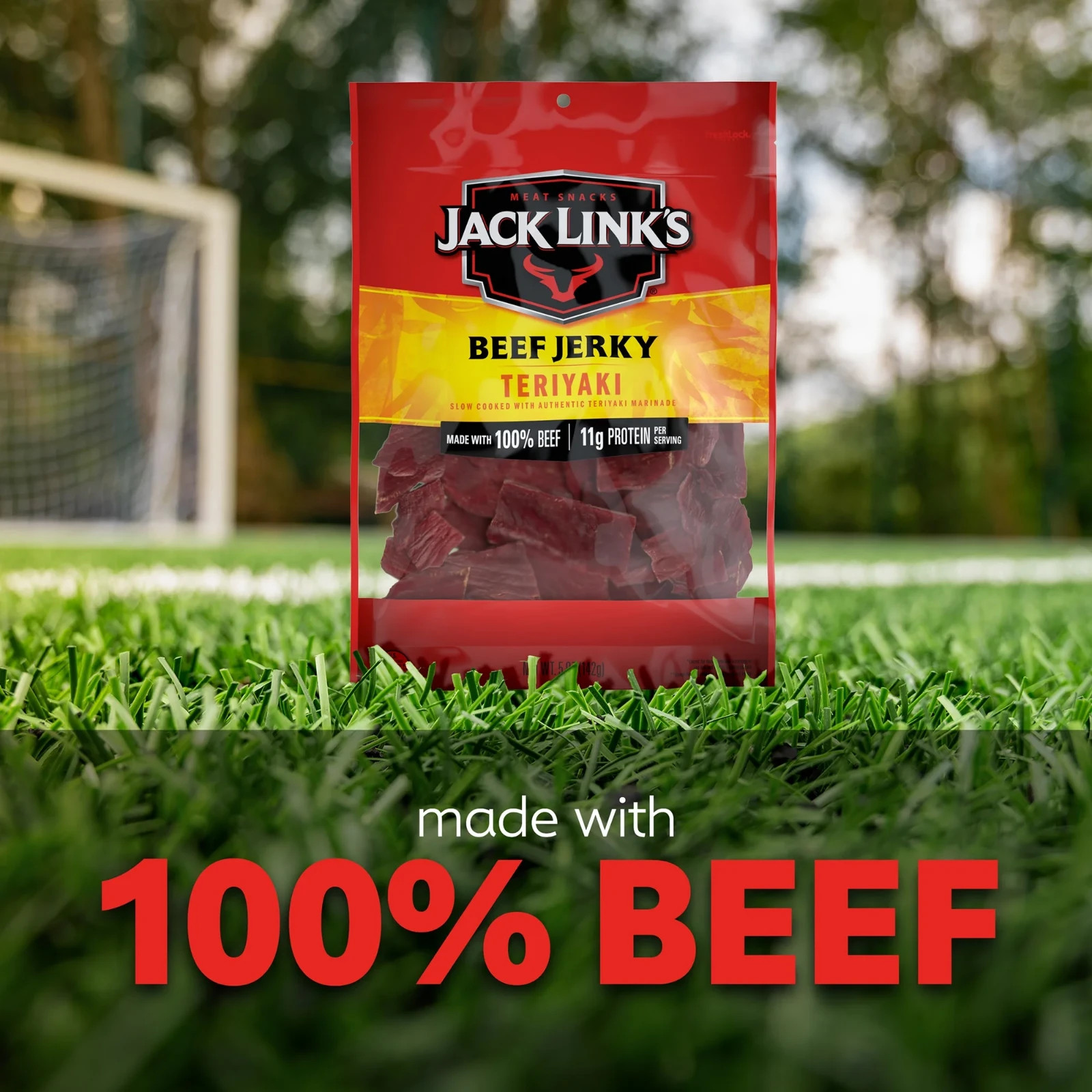 High-Protein Teriyaki Beef Jerky - 5oz, 100% Beef