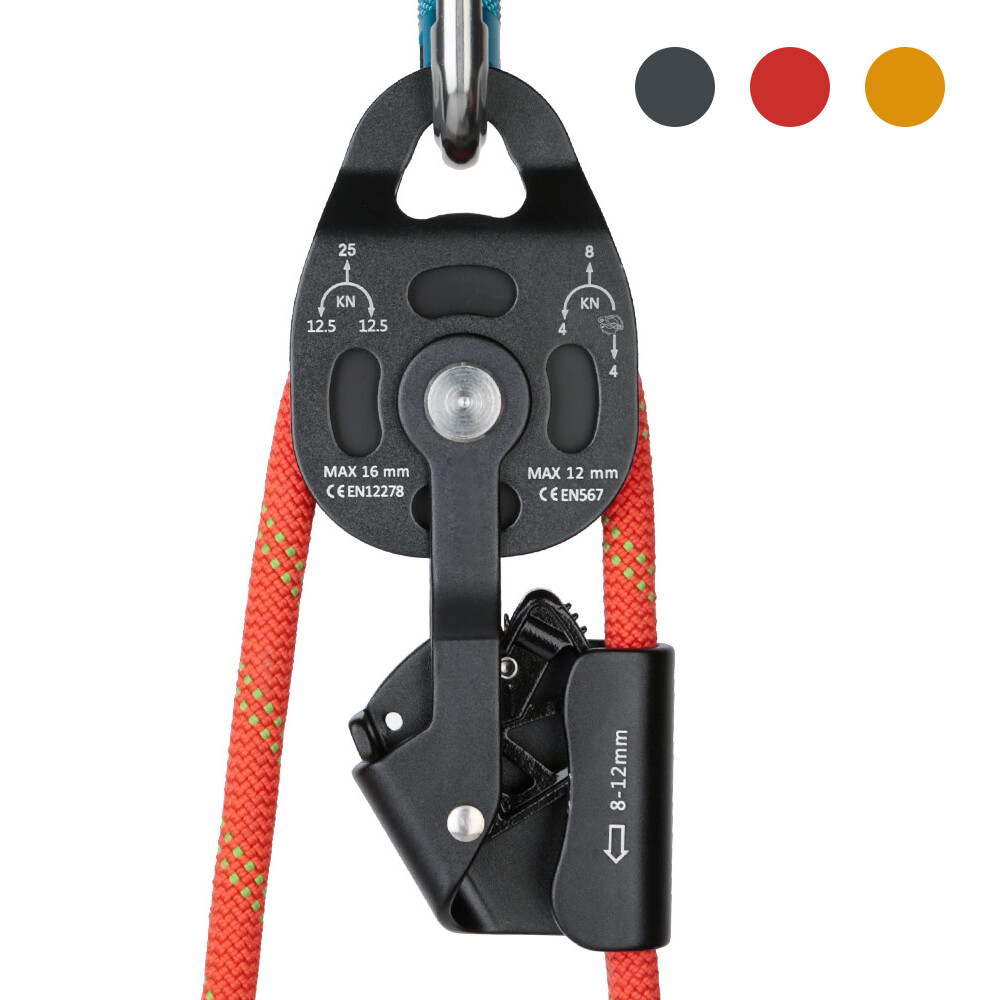 Self-locking Pulley Progress Capture Swing Side for Heavy Hauling Lifting System