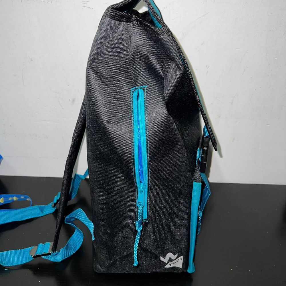 Vintage San Jose Sharks Retreat Backpack Bag Blue NHL Nasco Little America