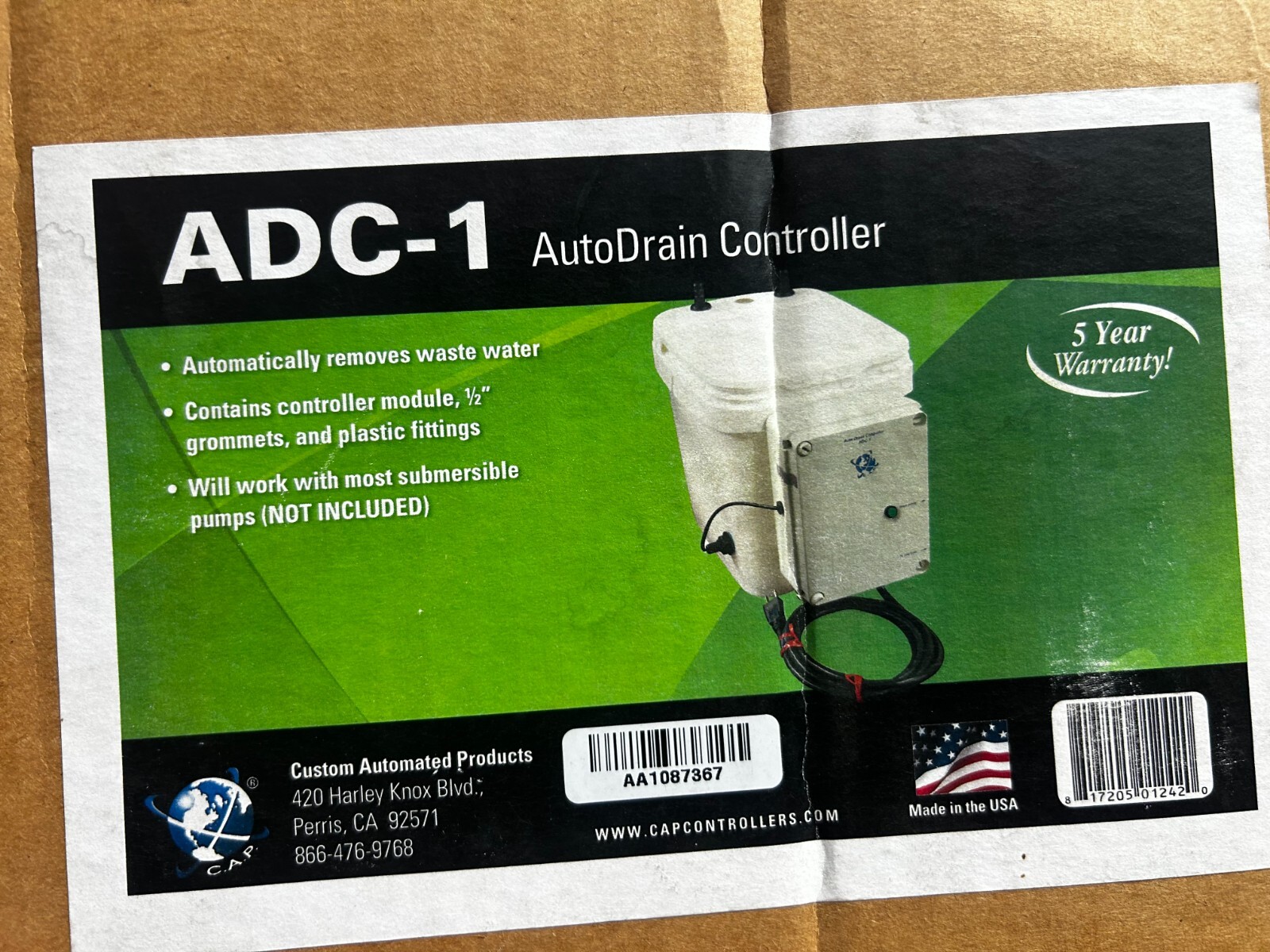 CAP ADC-1 Auto Drain Controller