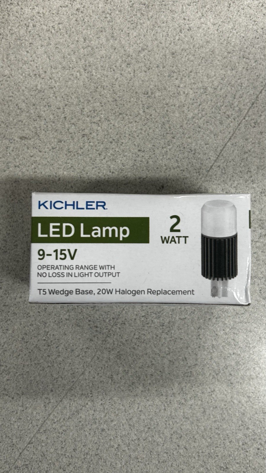 Kichler Landscape Lighting 18204 LED T5 Wedge 2W 2700K 300° Lamp Bulb