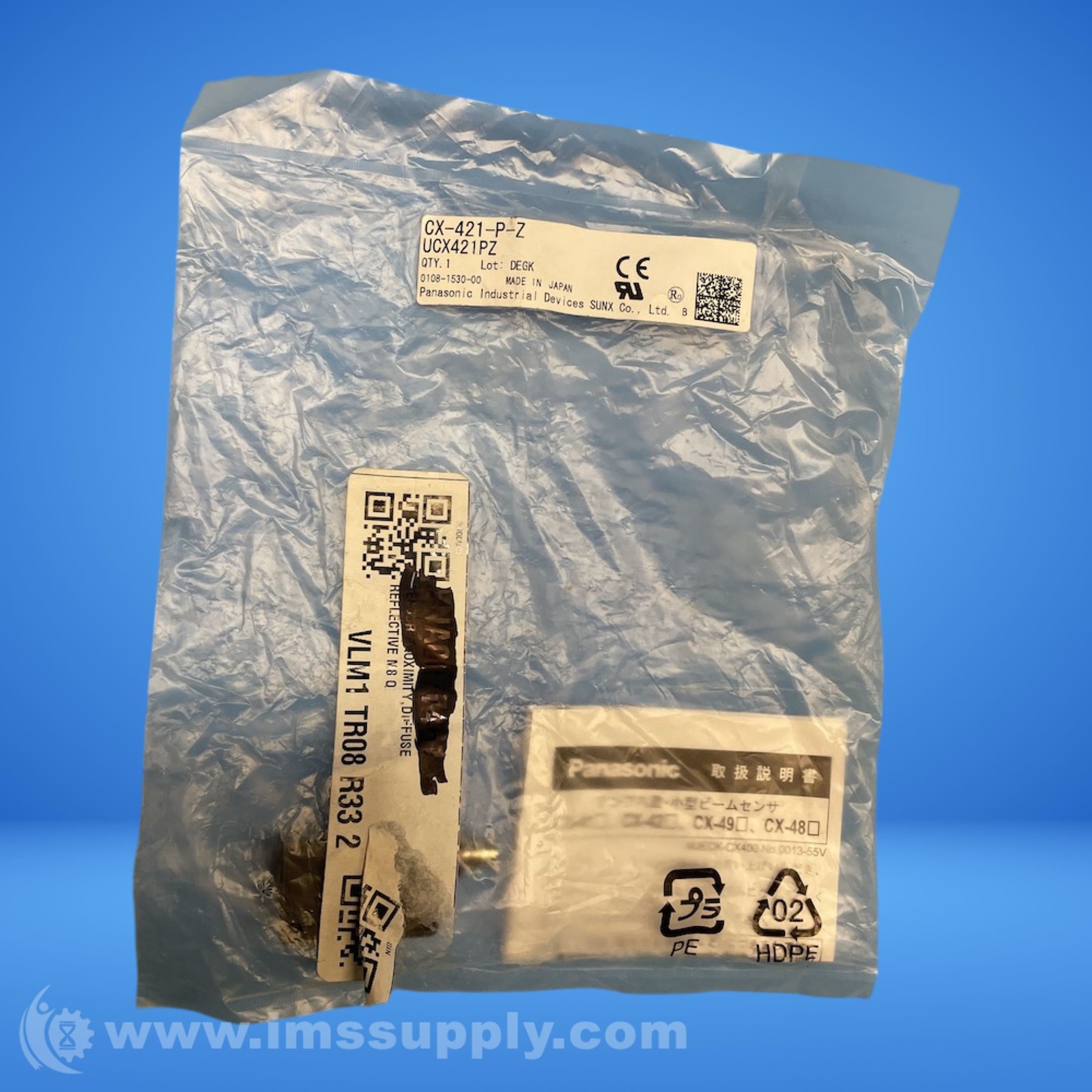 Panasonic CX-421-P-Z Compact Diffuse Reflective Photoelectric Sensor FNOB