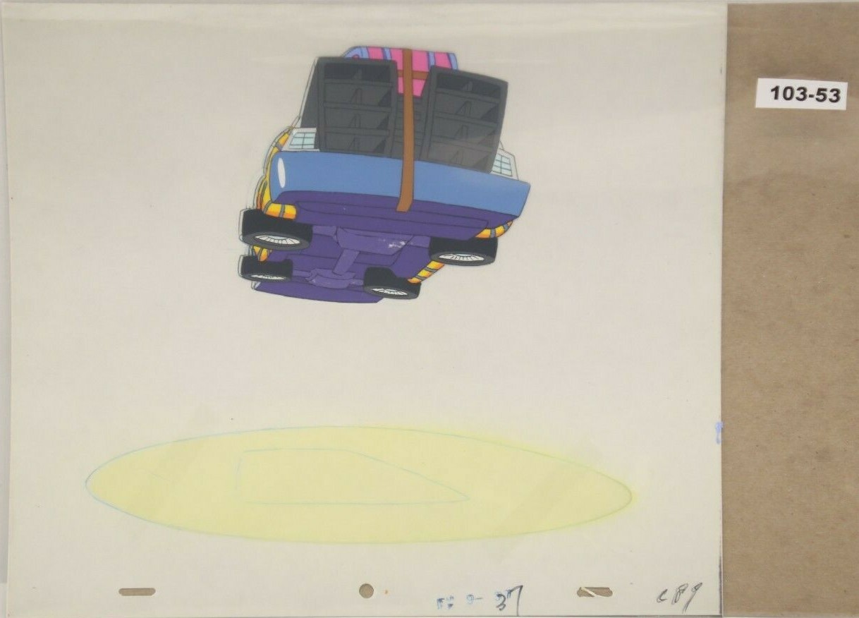 Back To The Future Original Production Cel And Drawing 103-53 - Used Condition