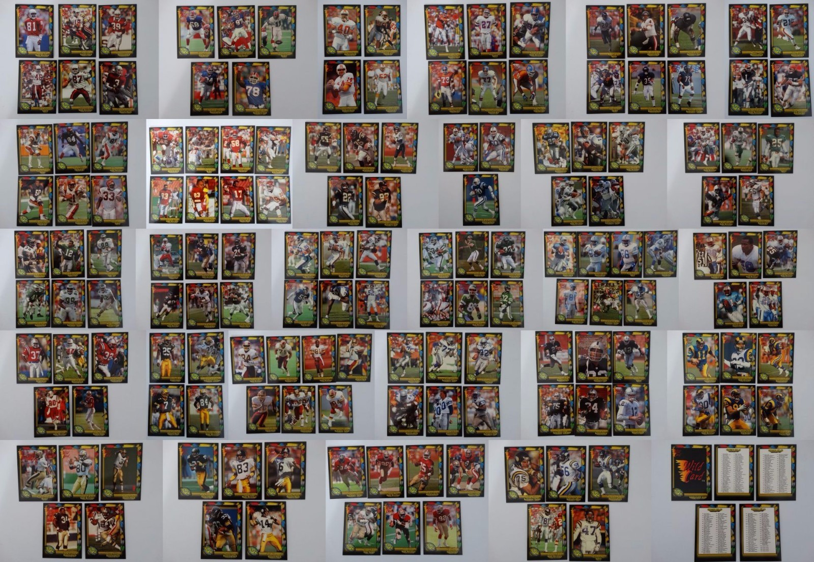 1991 Wild Card NFL Football Cards Complete Your Set You U Pick From List 1-160