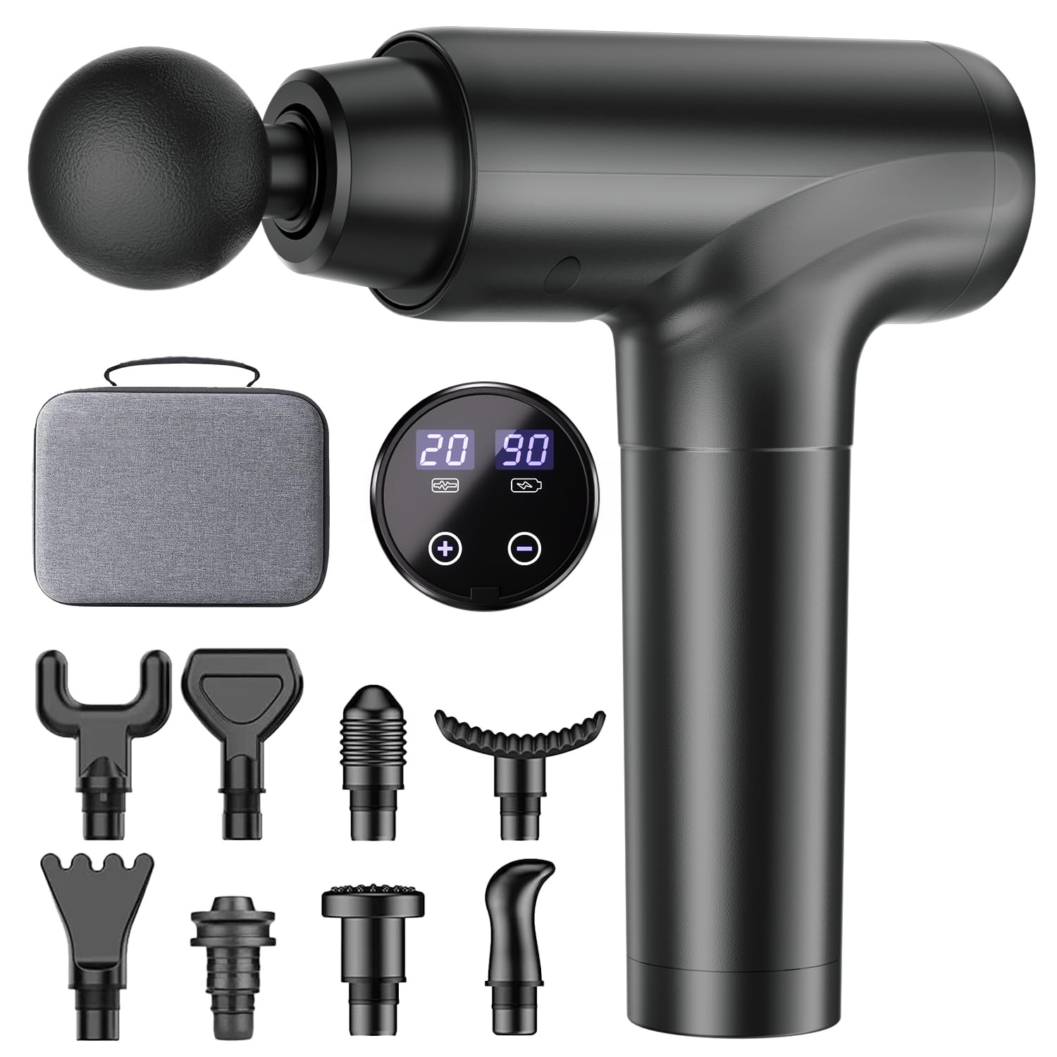 cotsoco Massage Gun, Muscle Gun Deep Tissue Back handheld, Dark Grey