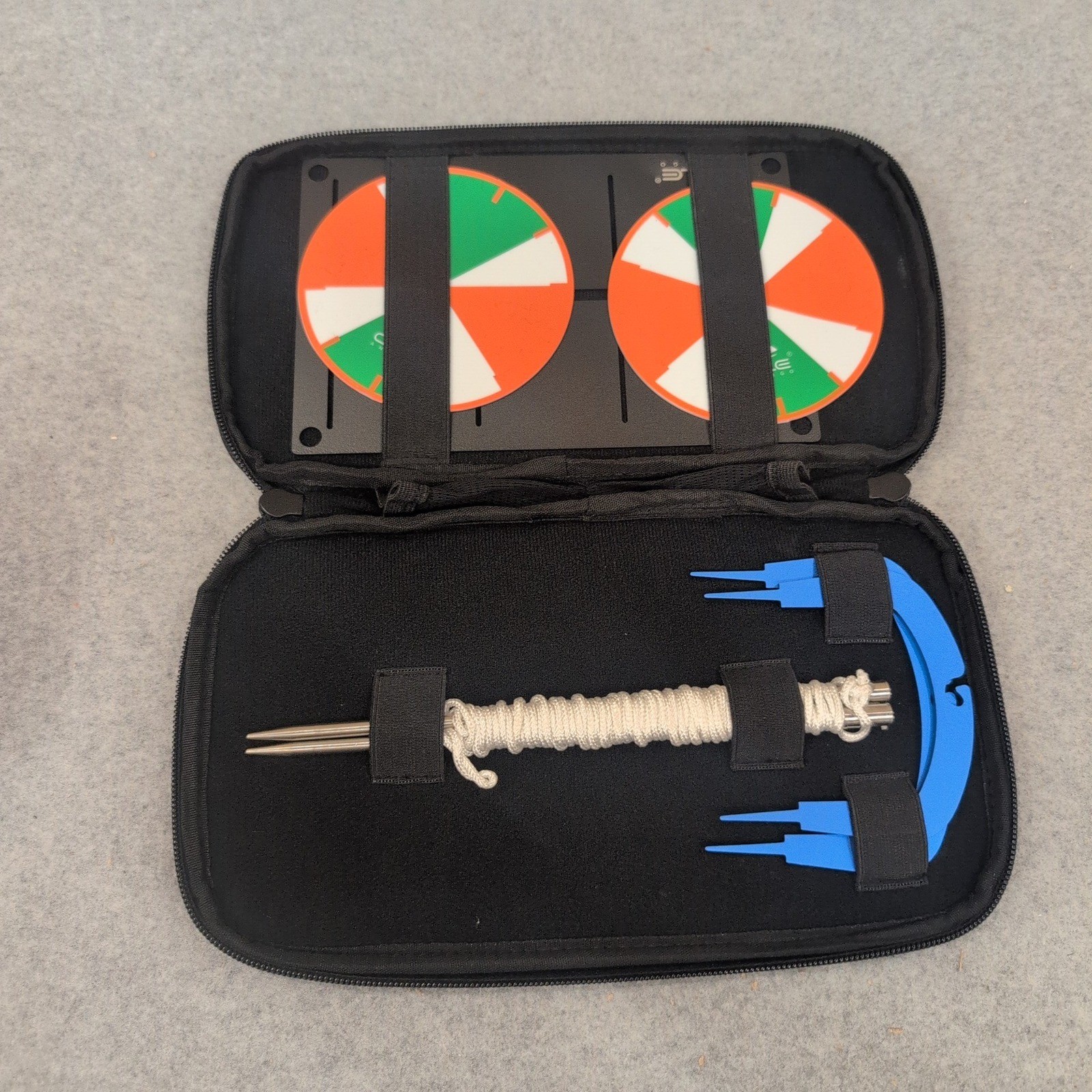 Ole Andigo Field Survey Measurement Kit Target Discs Plumb Bob Pouch NA307