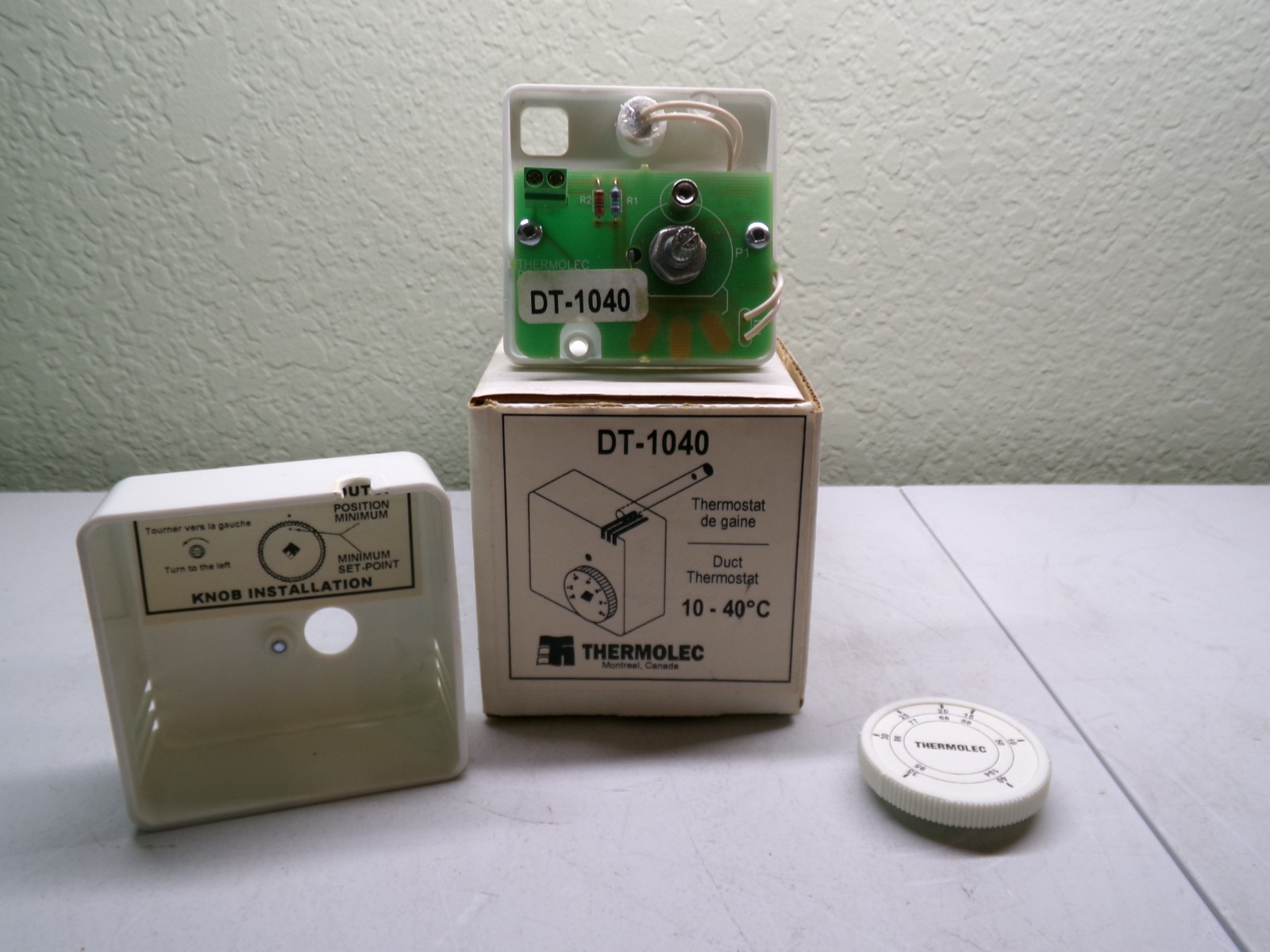 THERMOLEC DT-1040 AIR DUCT THERMOSTAT 10-40C