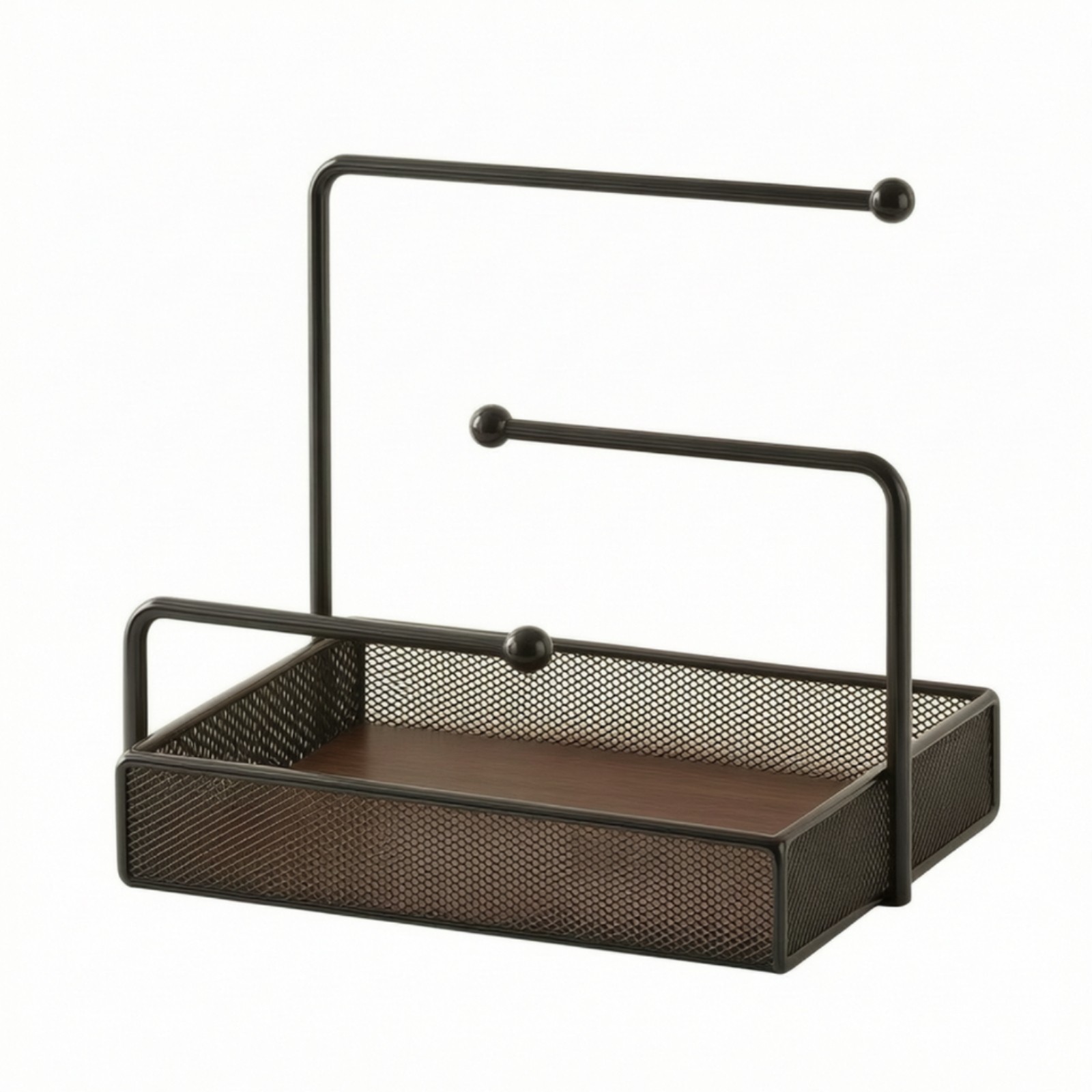 Jewelry Organizer with Tray Open-Design Tabletop Jewelry Organizer Space-Saving