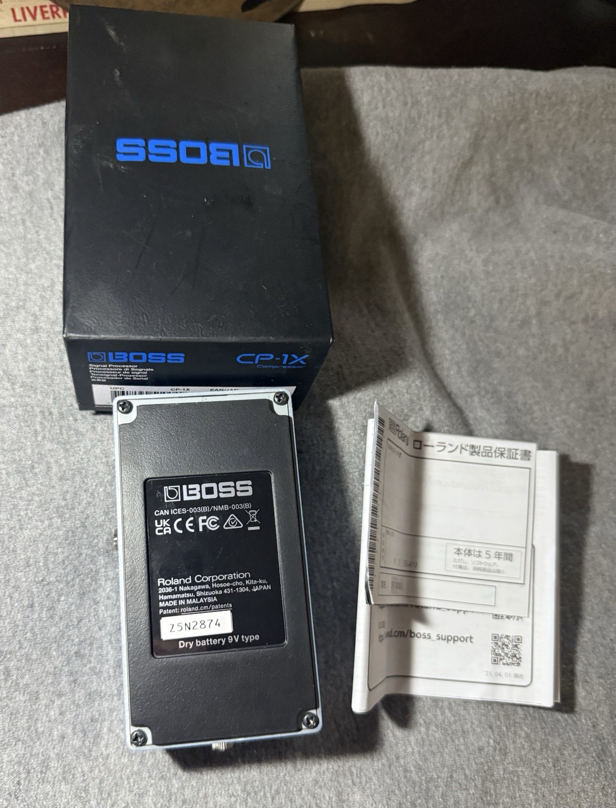 Brand New BOSS CP-1X Compressor Pedal, a guitar effects pedal