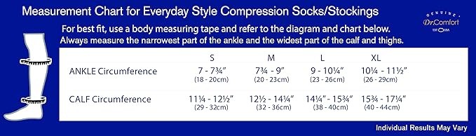 Dr. Comfort Everyday Style Spacedye Colorblock 15-20 mmHg Unisex Compression Sup